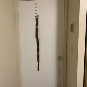 Vintage dark brown leather belt size medium-large